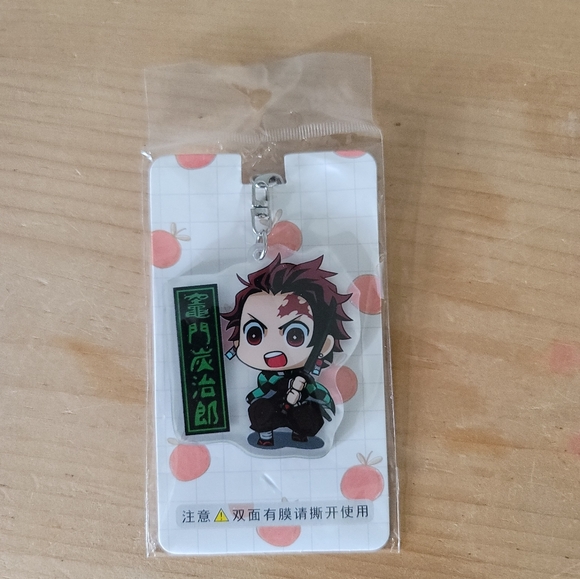 Demon Slayer TANJIRO KAMADO Acrylic Stand Keychain Pin - Picture 2 of 8